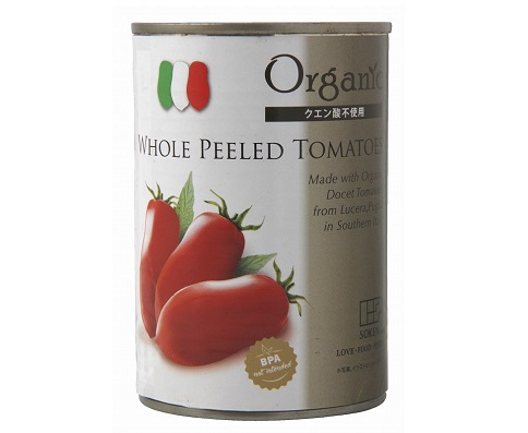 有機トマト缶 400g（ホール）